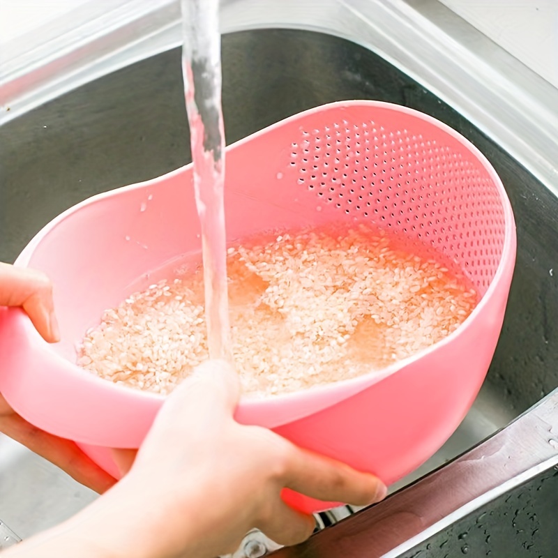 Passoire à eau multifonctionnelle - Passoire Tamis Bol de lavage de riz -  Laveuse de