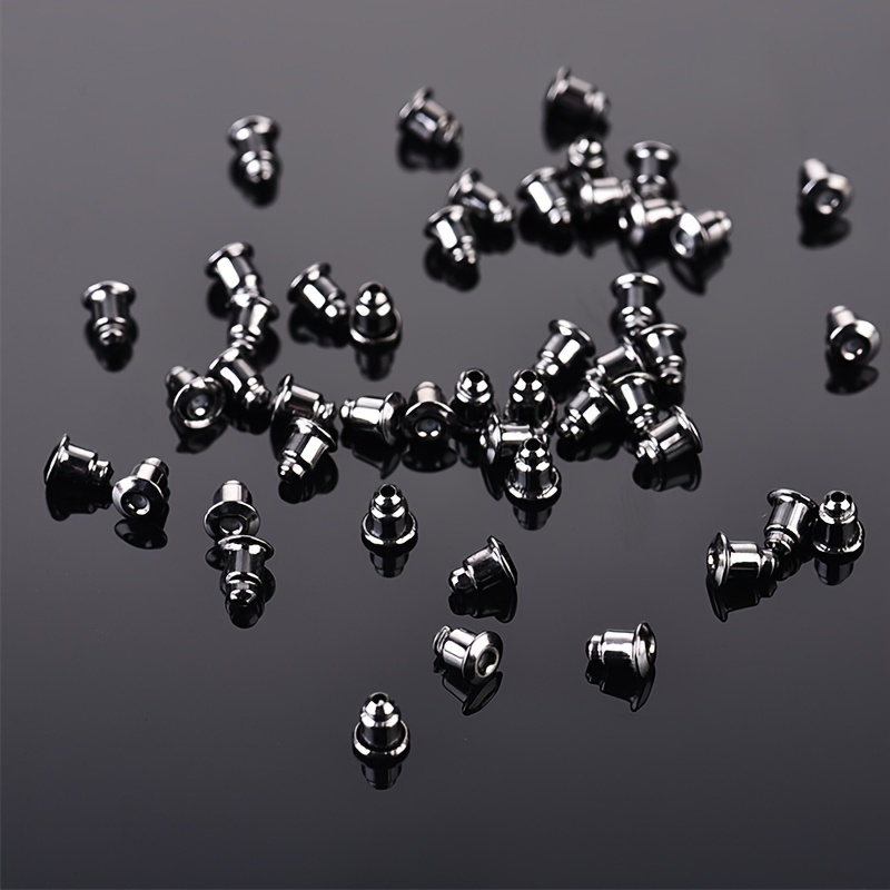 100Pcs Earring Backs Safety Bullet Clutch for DIY