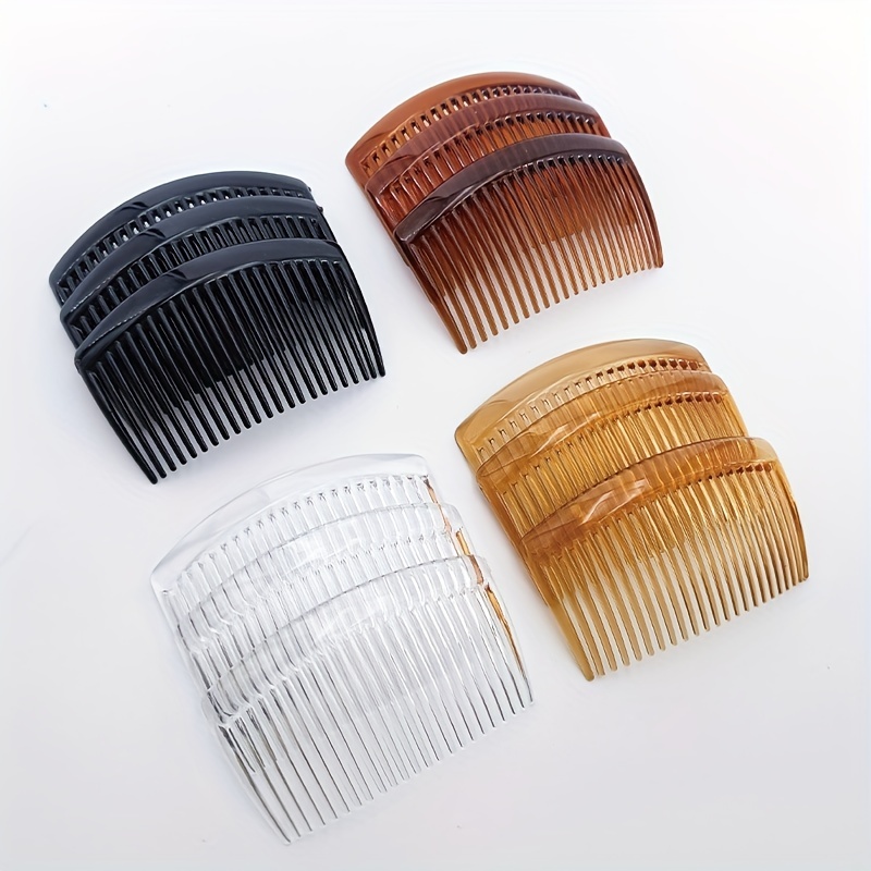 Plastic Hair Side Comb Simple 23 Teeth Hair Accessories - Temu Republic of  Korea