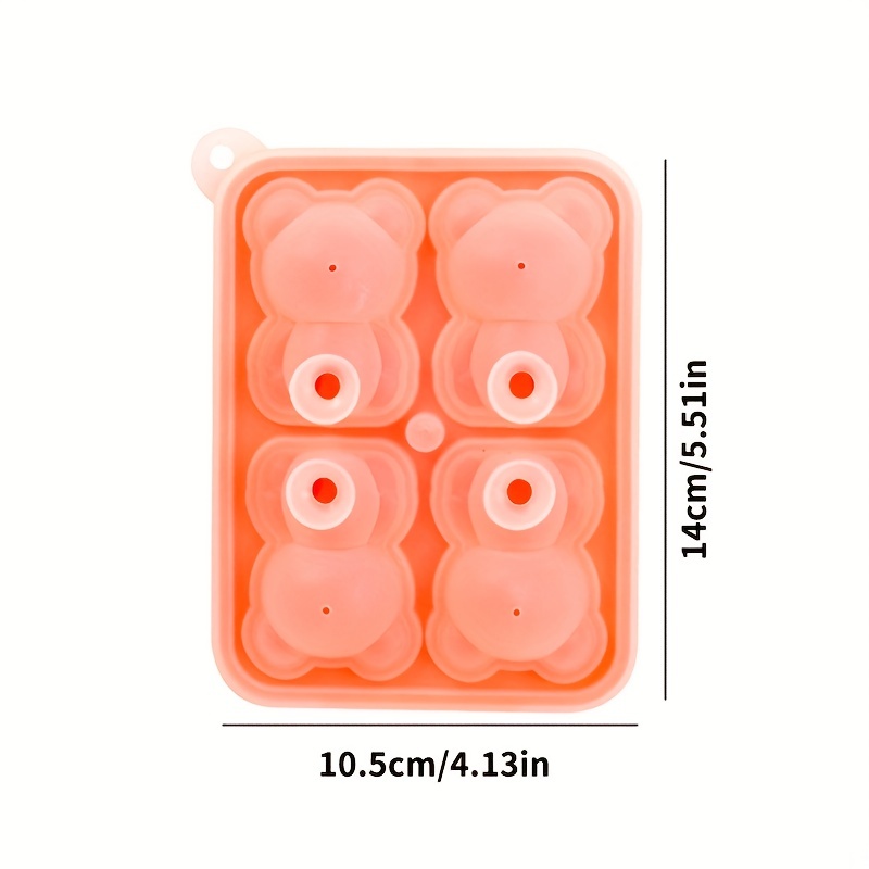 4 Even Bear Ice Cube Mold - Silicone Ice Tray
