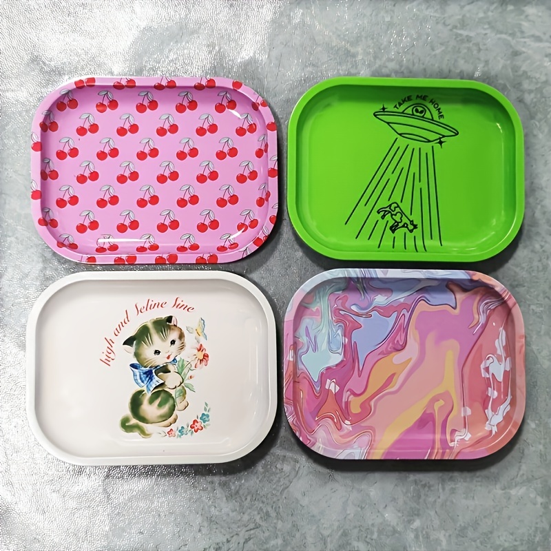 Metal Rolling Tray Fun And Cute Gift Ideal Accessory For - Temu