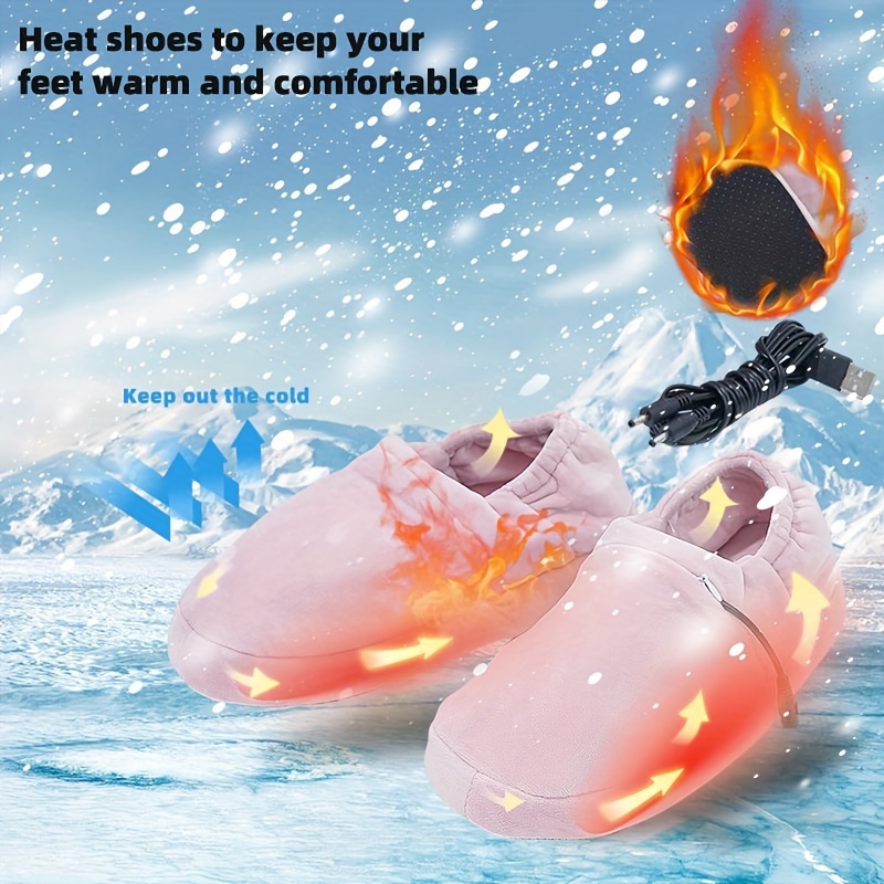 Electric Foot Warmer, Rapid Heating Pad for Feet, 6-Level Heating Feet  Warmers Washable, Heated Slippers Gift for Women Men, Heated Foot Warmers  for