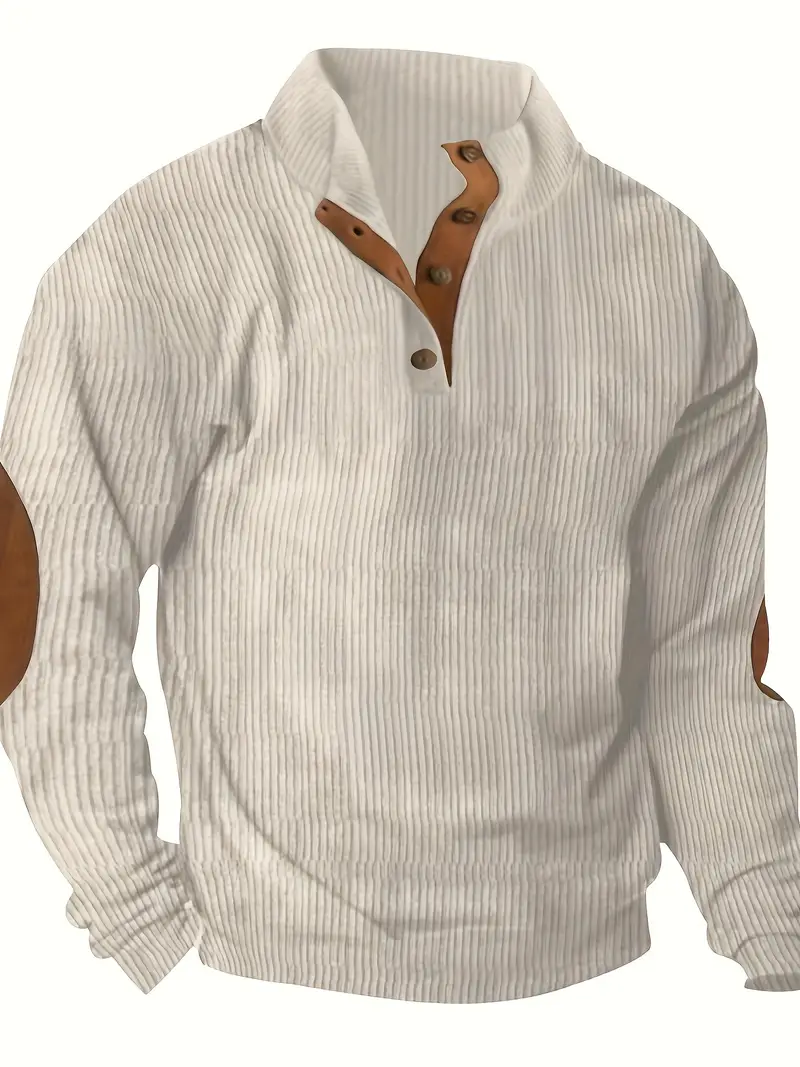 Men's Long Sleeve T shirt Quick drying Lapel 1/4 Button - Temu
