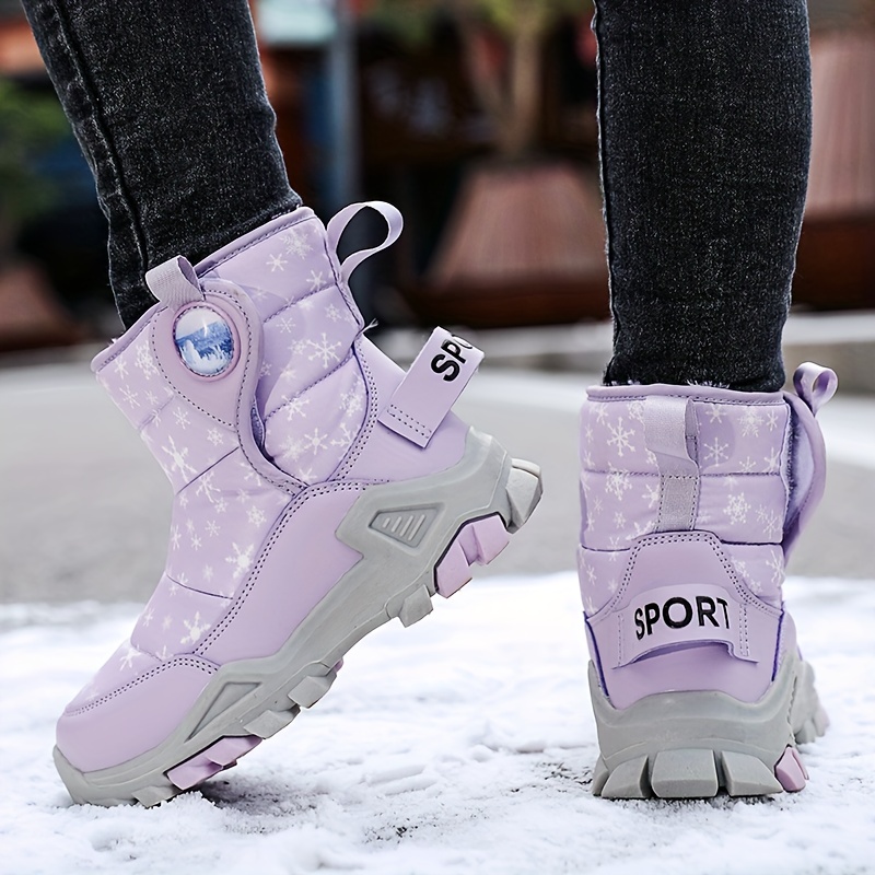 Girls purple hot sale winter boots