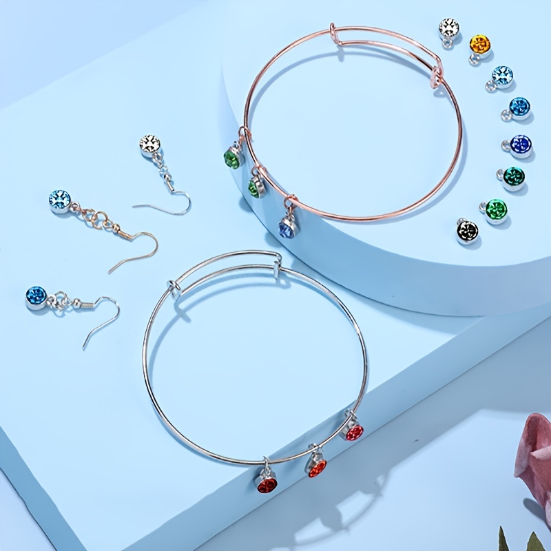 200pcs Birthstone Charm Beads Set for DIY Jewelry Making