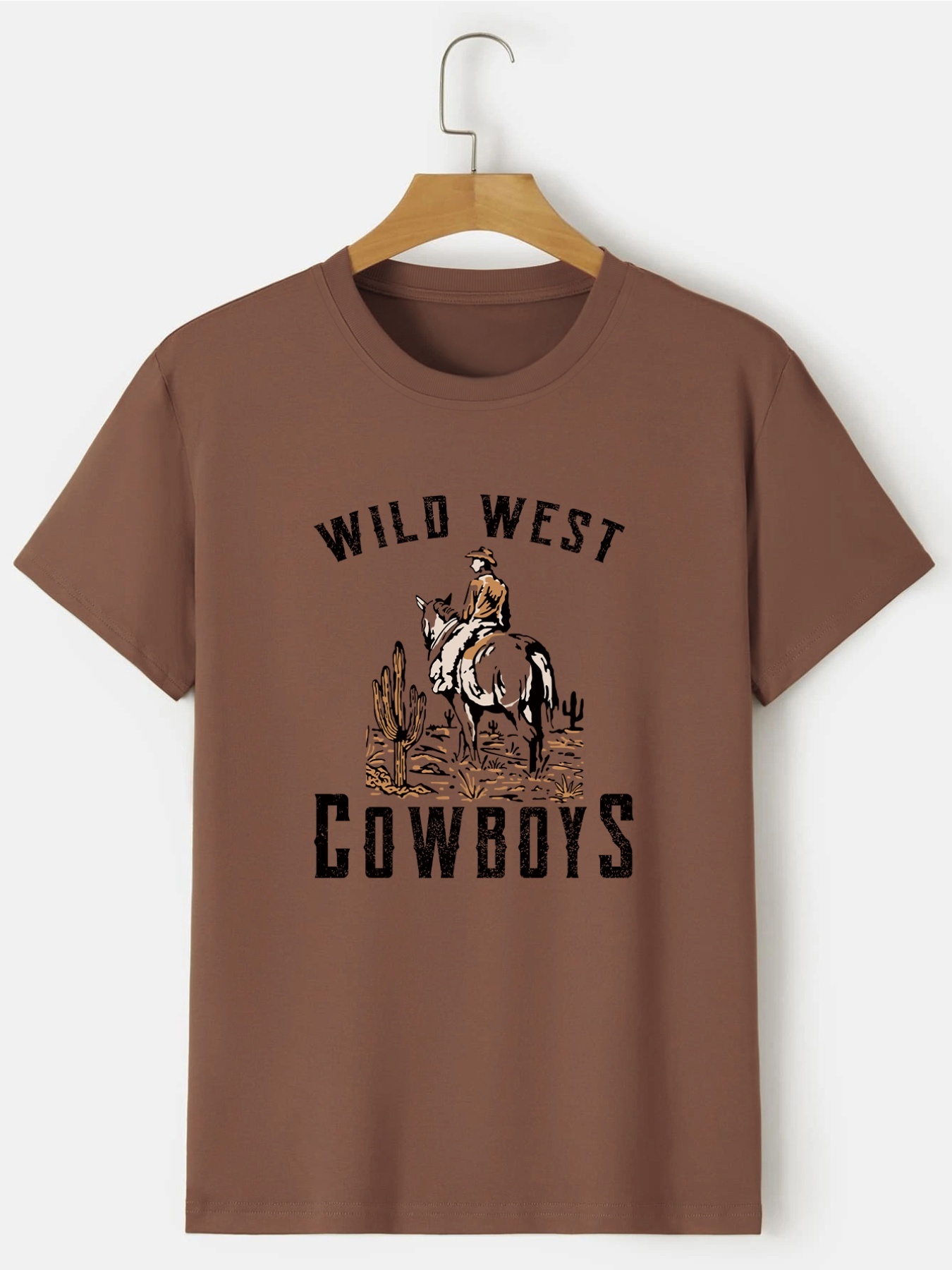 Printify Wild West Cowboy - Unisex Jersey Short Sleeve Tee Army / 2XL