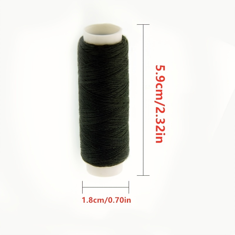 Mixed Cotton DIY Sewing Thread for Sewing Machine, 1000 Yards Per Spools  Black