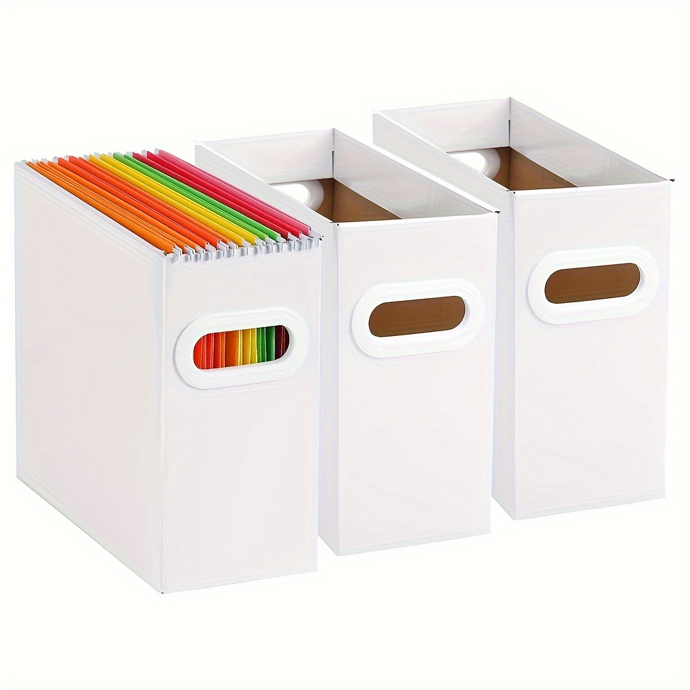 4 Pcs A4 Scrapbook Paper Storage Box Arts Craft Organizers Storage For 8.5  X 11 Inch Letter Paper P