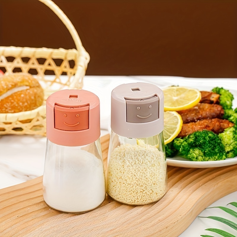  4Pcs Salt and Pepper Shakers Precise Quantitative Push