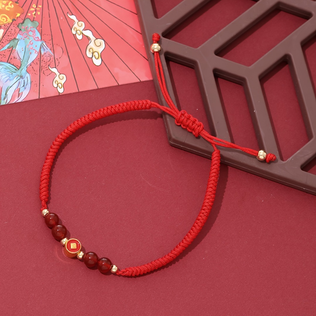 Handmade Braided Bracelet Adjustable Red String Bracelet - Temu