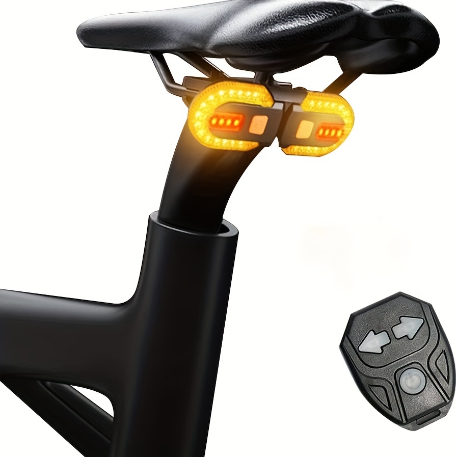 luce posteriore bici led usb con Frecce Luminose E Telecomando –  bicimotozonta