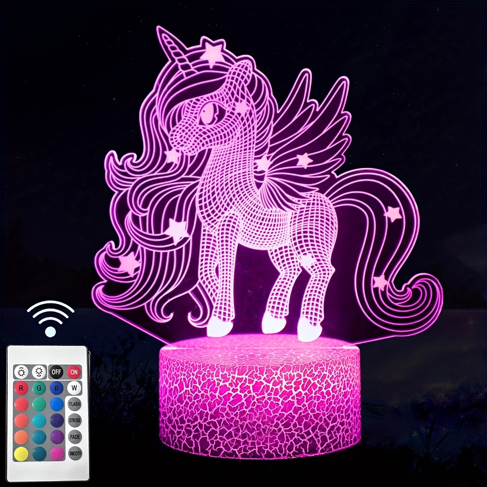 Cute 3d Night Light 3d Optical Illusion Lamp Touch - Temu Canada