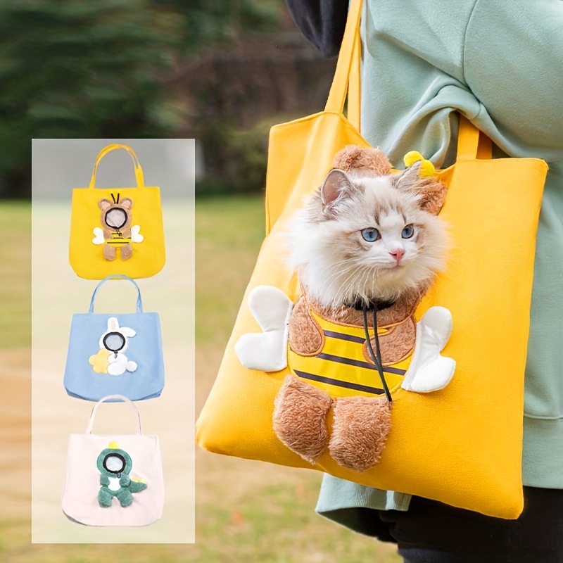 Sac de transport ventral bandoulière pour chat