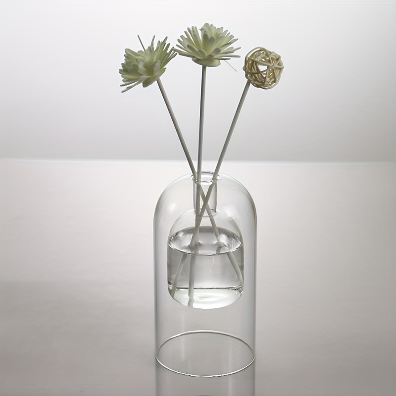 Aromatherapy Oil Vase European Simple Double Glass Aroma - Temu Austria