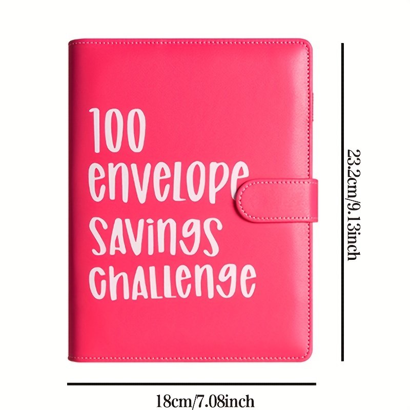 Desafío de ahorro de dinero con 100 sobres, forma fácil y divertida de  ahorrar $5,050 - Carpeta de desafíos de ahorro, libro de desafíos de ahorro  con