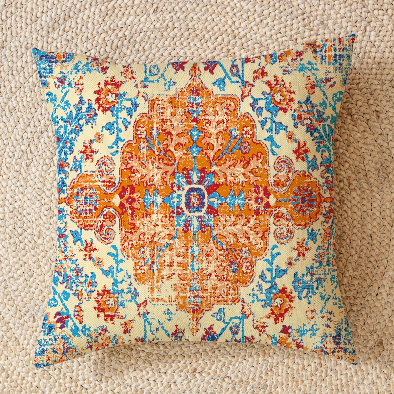 Vintage Boho Decor Throw Pillow Covers Bohemian Ethnic Style - Temu