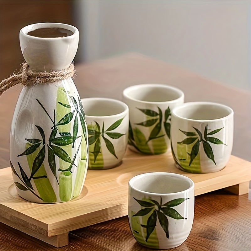 Japanese Sake Set Including Tokkuri Bottle Ochoko Cups - Temu Germany