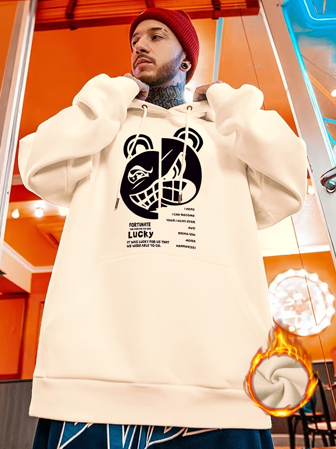 Sudadera Afelpada Capucha Hombre Chaqueta Polar Gruesa Manga - Temu Mexico