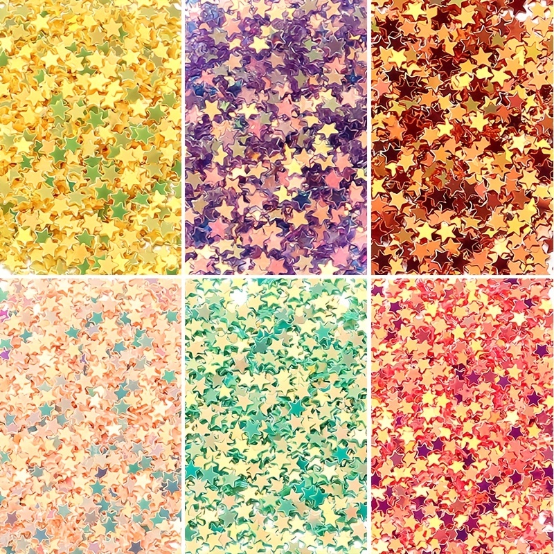 Bag Starry Sequins Shiny Five pointed Star Glitter For Epoxy - Temu