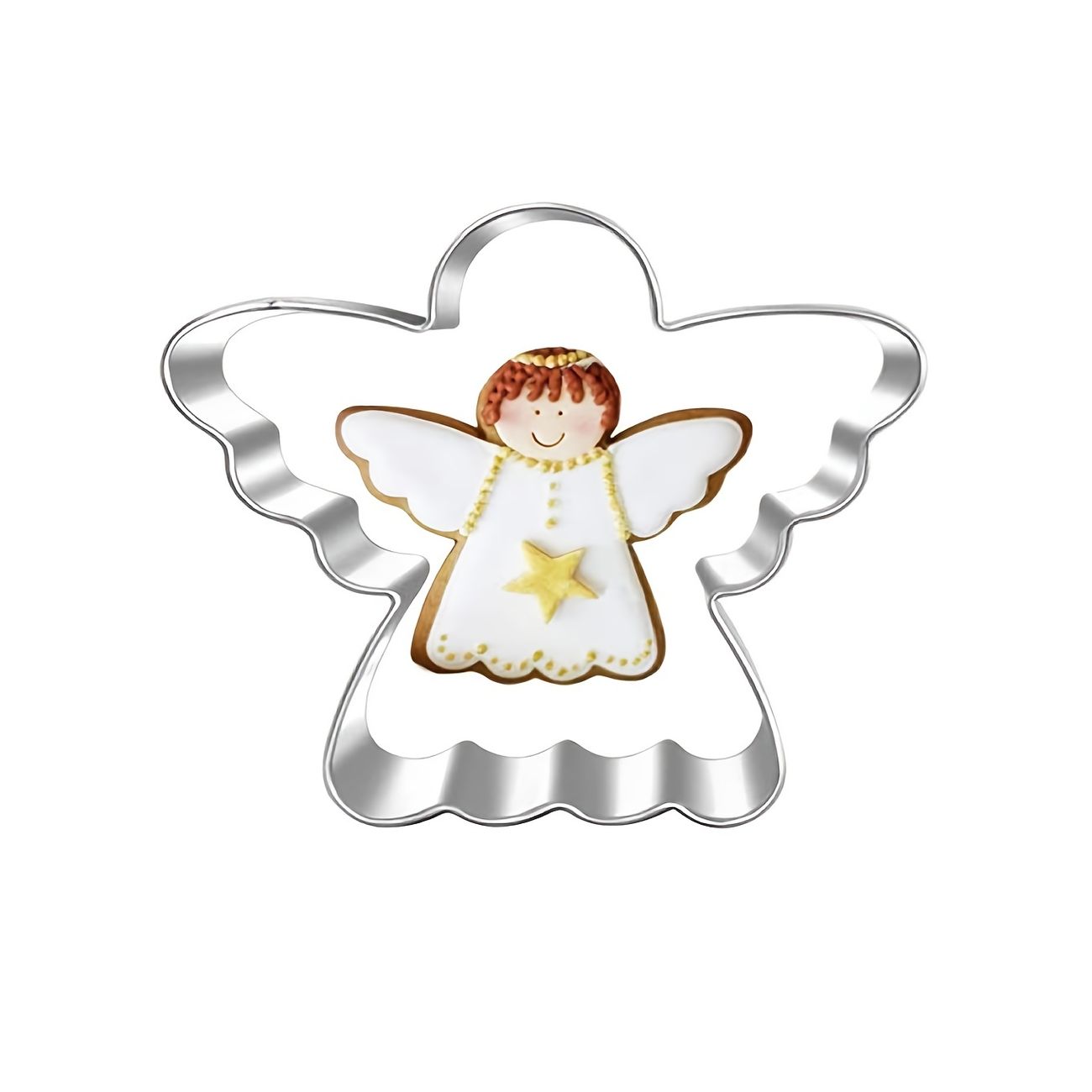 3pcs Set Stainless Steel Biscuit Cut Angel Pastry Mold Cookie Cookie Baking  Supplies Cupid Angel Shaped Biscuit Cut Cake Baking Supplies | Free  Shipping For New Users | Temu