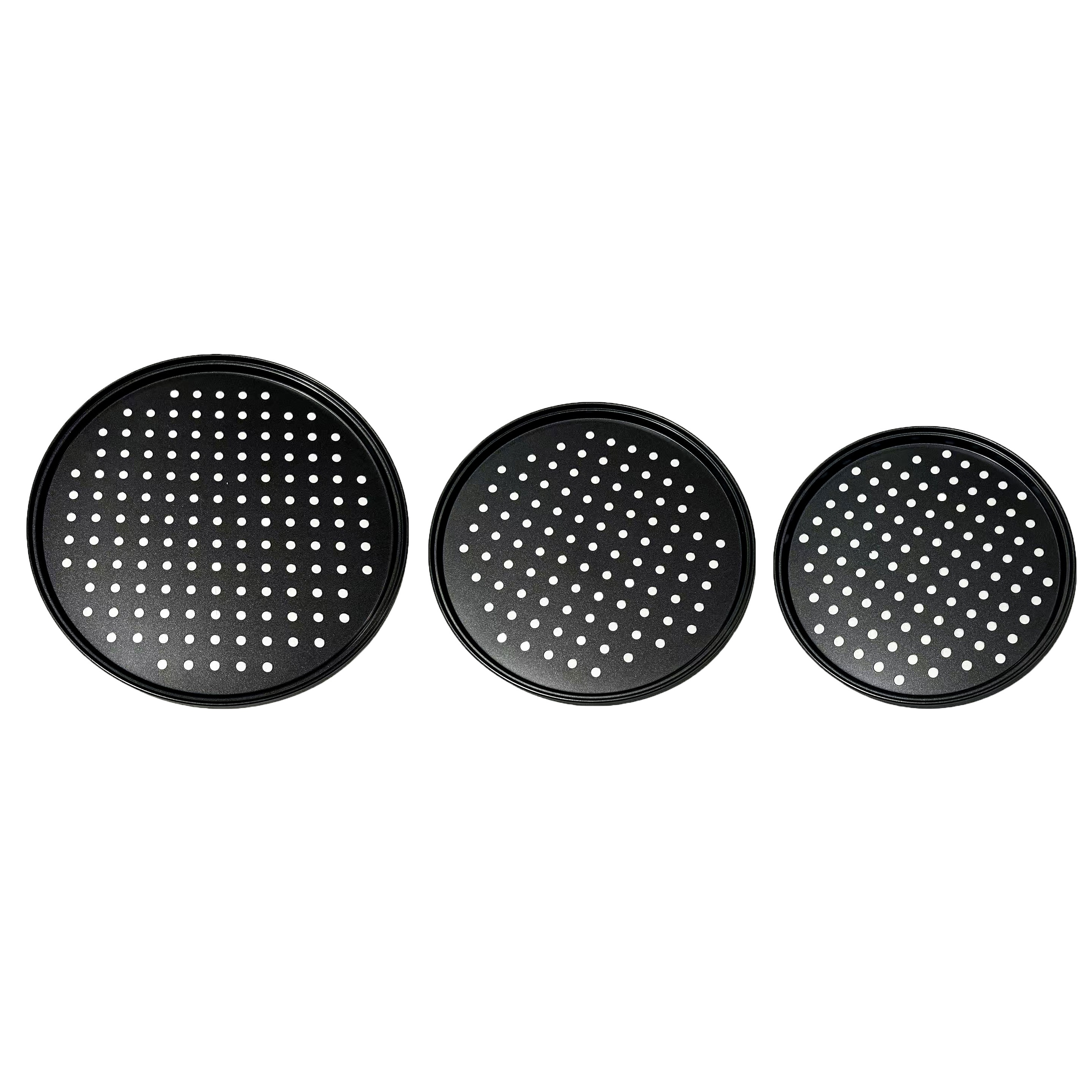 Pizza Pan Nonstick Black Stainless Steel Pizza Pans Round - Temu