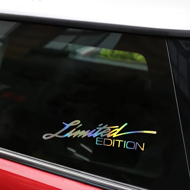 Edition Vinyl Car Window Sticker Car-styling Decal Decoration Waterproof Sunscreen Super Reflective Sticker 16cm*4cm