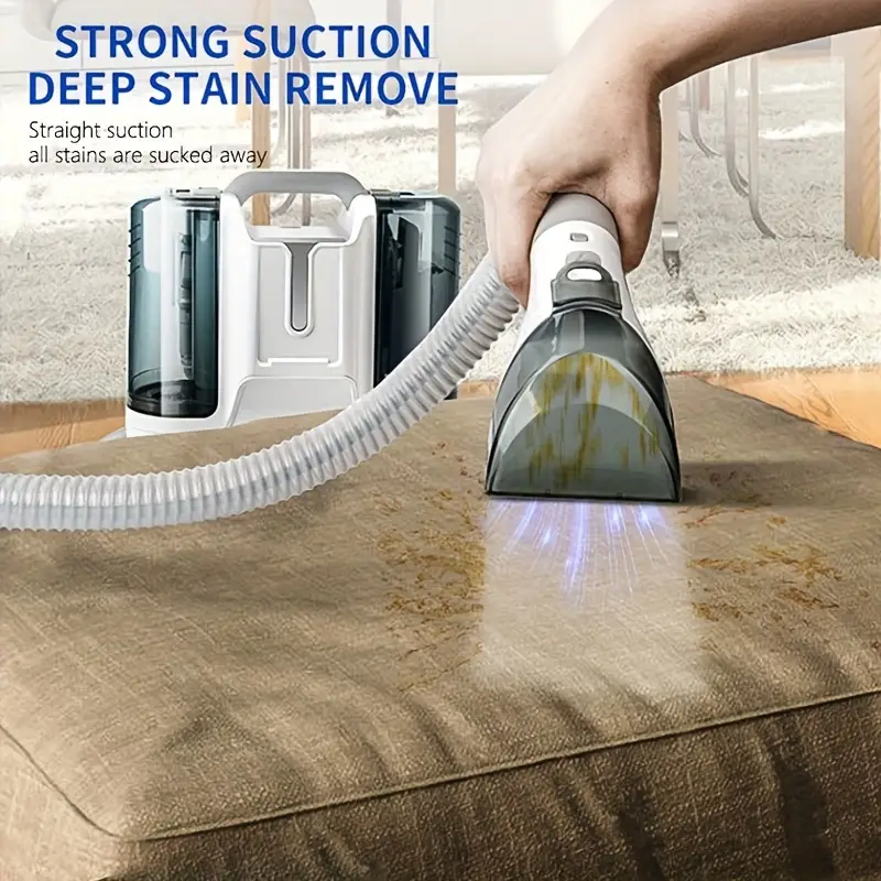 Us Plug Cloth Cleaning Machine Spray Suction Integration - Temu