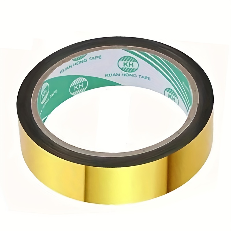  YimeBand 9 rollos de cinta metálica dorada Washi para espejo,  cinta de arte gráfico dorada para bricolaje, cinta de película de poliéster  metalizado autoadhesiva, para decoración de manualidades y envoltura de