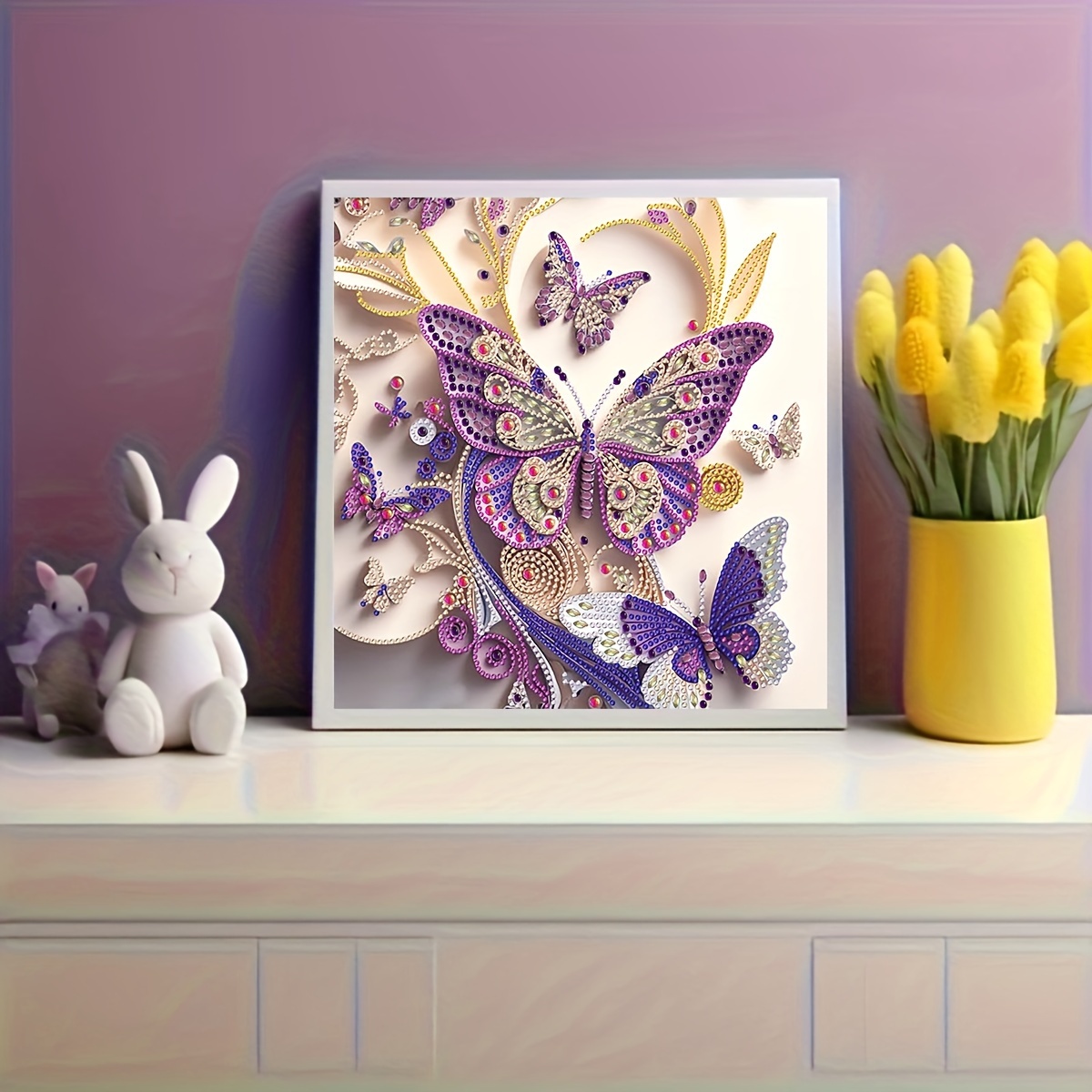 Image of 5d Painting Kit | Crystal Rhinestone Kit For Adults Beginners | Part Special-shaped Drill Painting Picture | Dot Craft For Home Wall Decor | Acrylic Material