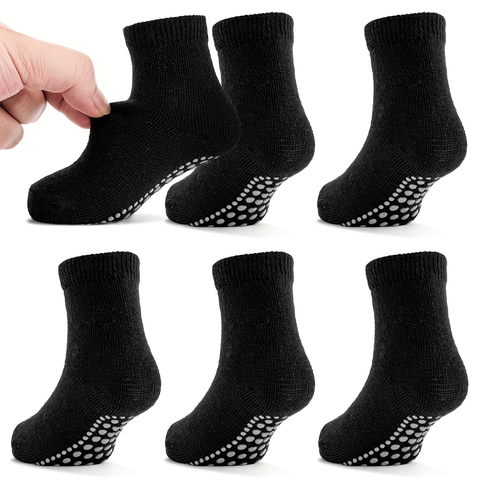 New Baby Children Cotton Anti Skid Socks Trampoline Socks Adult Comfortable  Wear Non Slip Sports Socks Yoga Socks Foot Massage - AliExpress