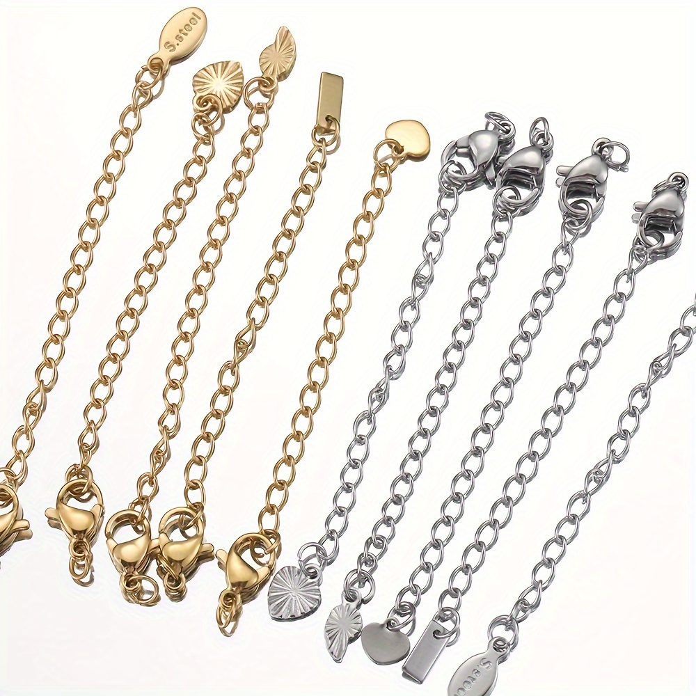 Stainless Steel Extension Chain Extended Connector Ball Tail - Temu