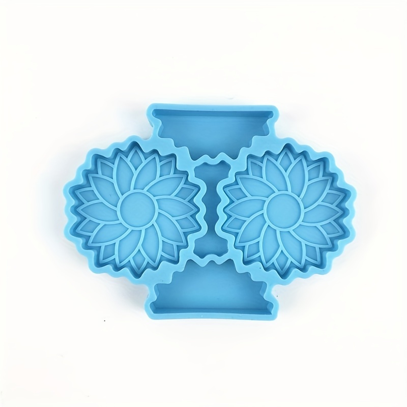 Sunflower straw topper silicone mold option 1