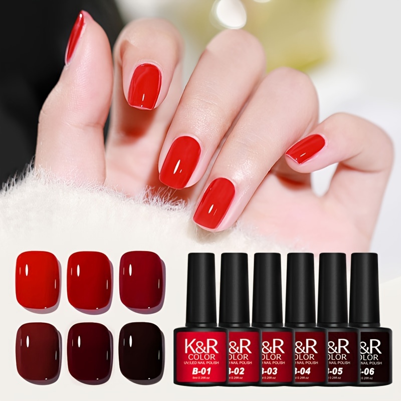 Amazon.com: Elevenail Press on Nails Glossy Dark Wine Red False Nails  Medium Length Square Fake Fingersnails Daily Manicure Salon DIY Faux Ongles  Solid Red Nails Art Tips Gifts for Women Girls :
