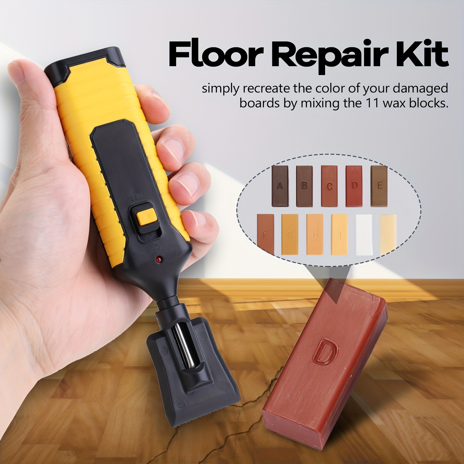 Floor Furniture Repair Kit Wax Melting Tool(without Battery) - Temu