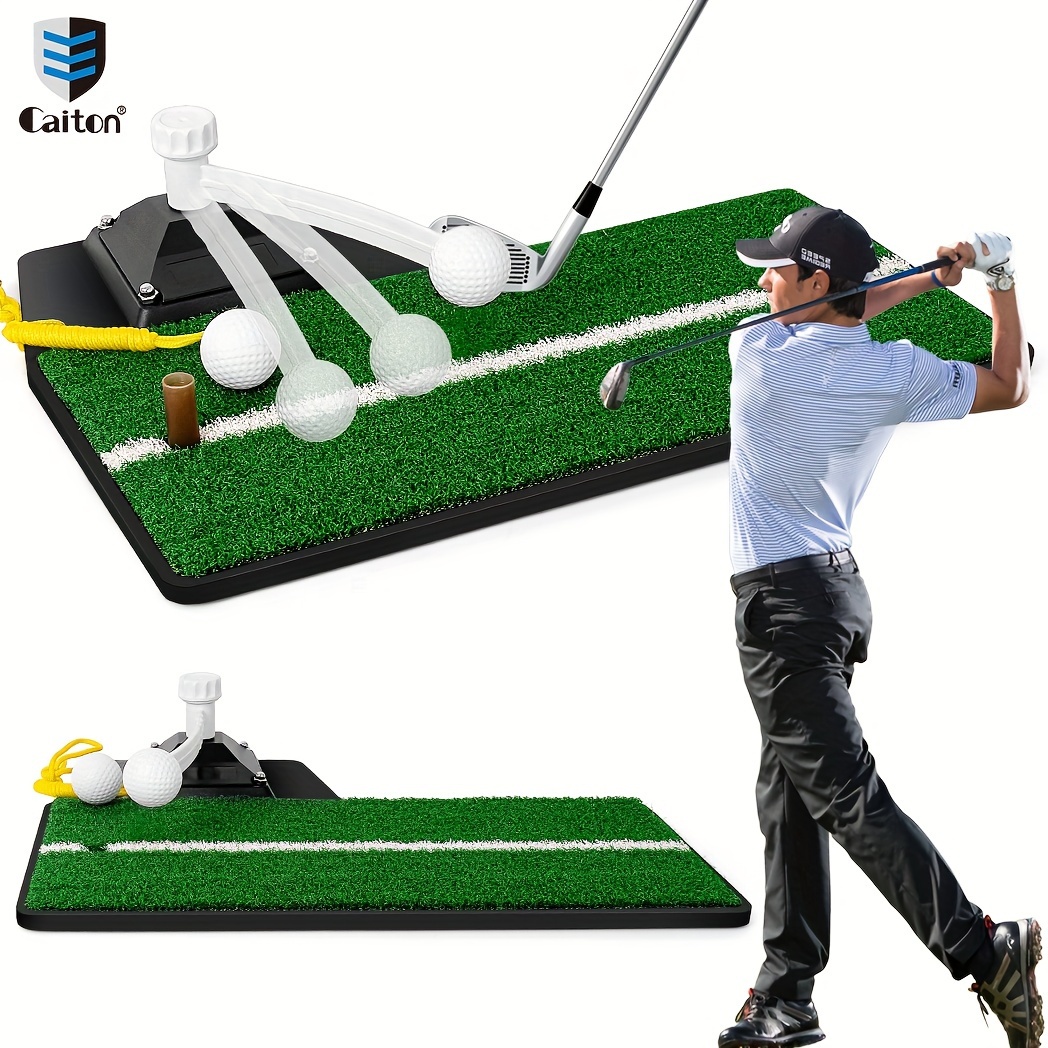 1pc Premium Golf Hitting Mat - Perfect For Indoor/Outdoor Practice And  Simulation