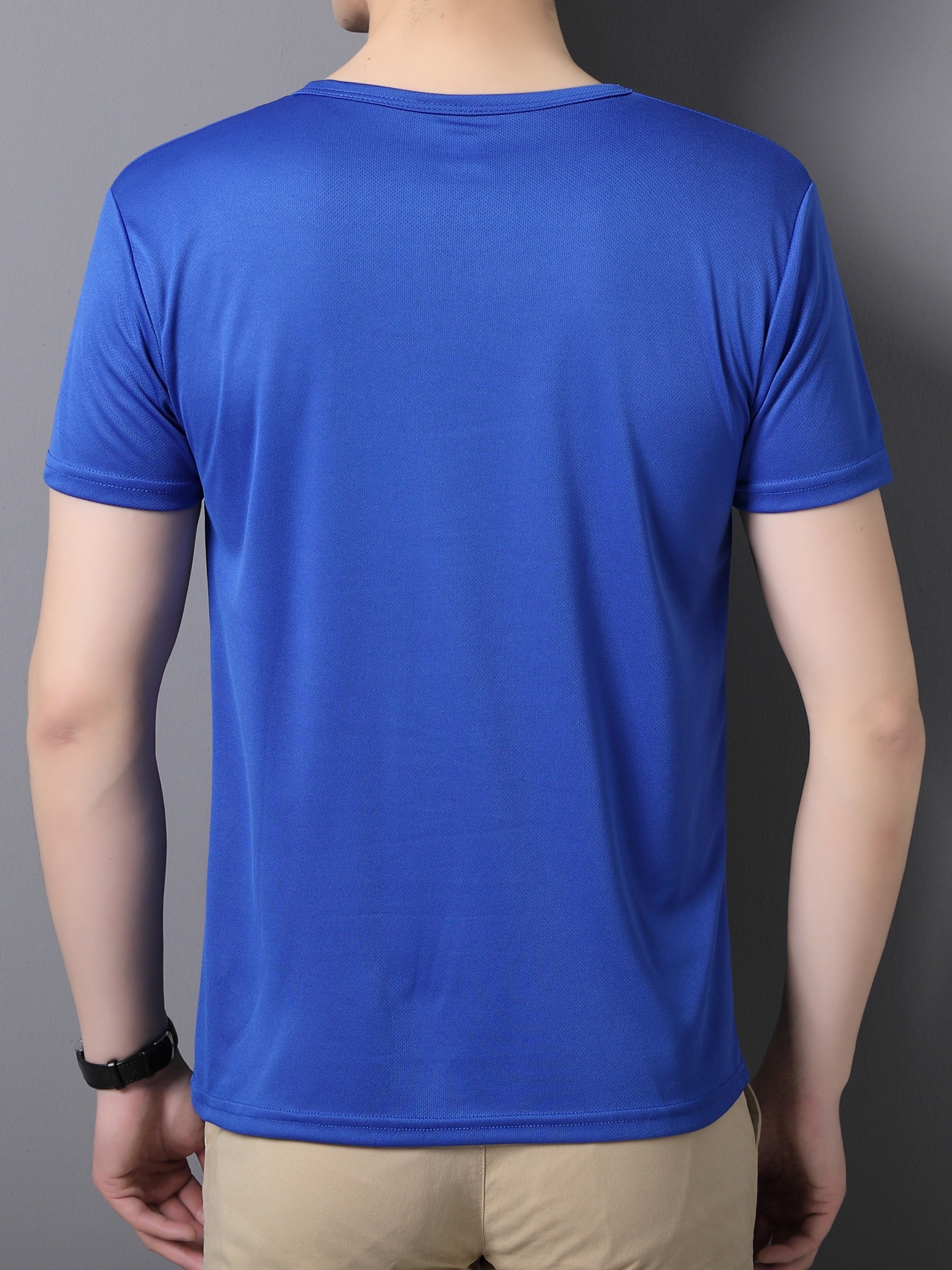 Men's Quick Dry Solid Color Comfy T shirt Men's Summer - Temu