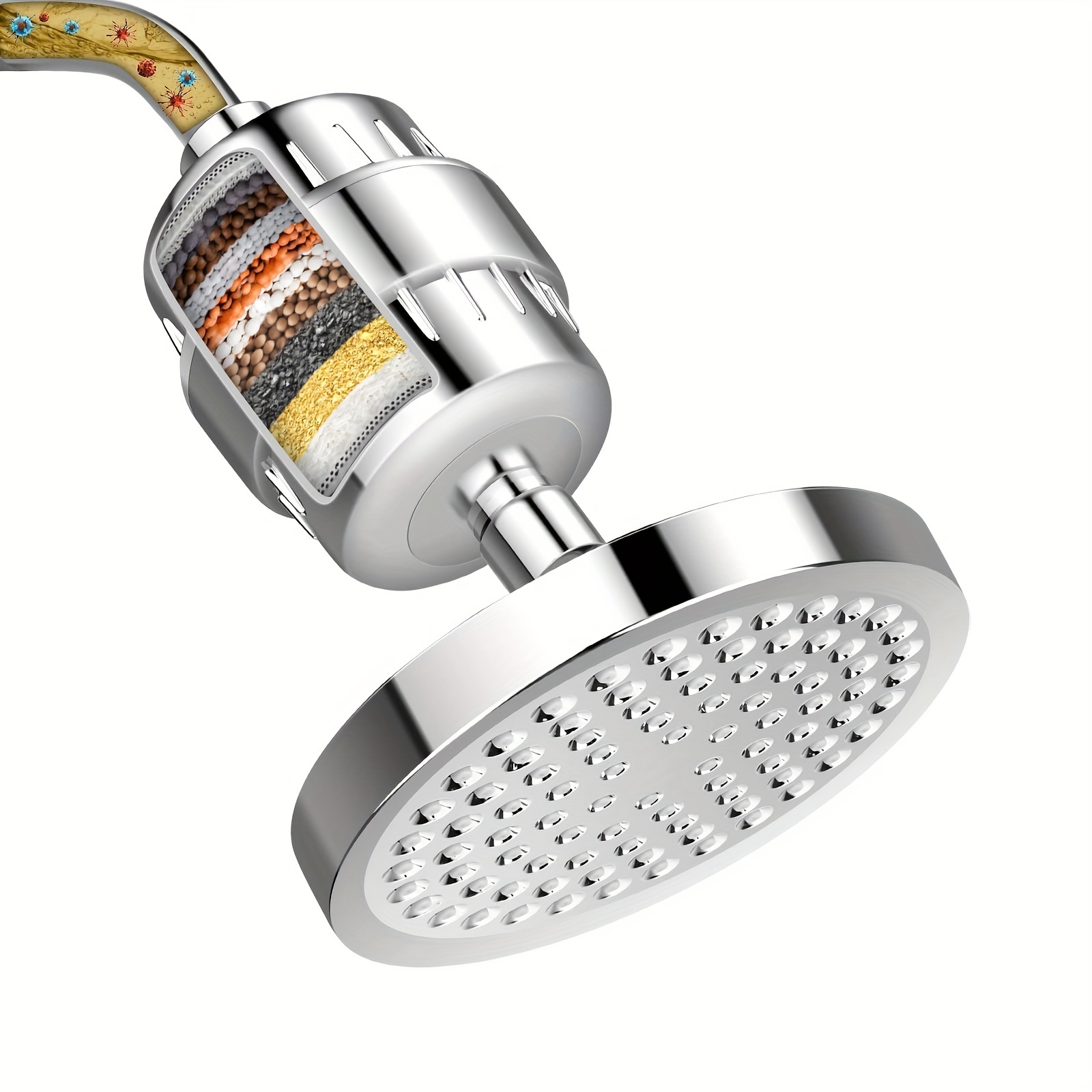 15 Stage Shower Head Filter With Vitamin C High Output Clean - Temu