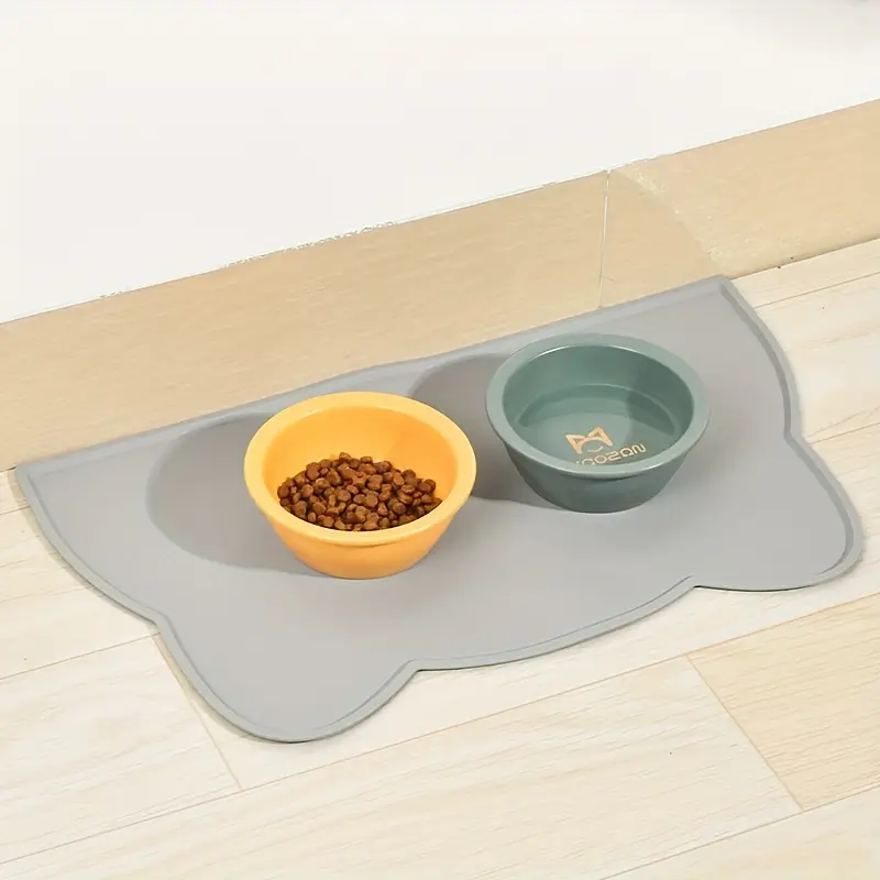 Pet Feeding Mat For Dogs Cats Thin Silicone Waterproof Cat - Temu