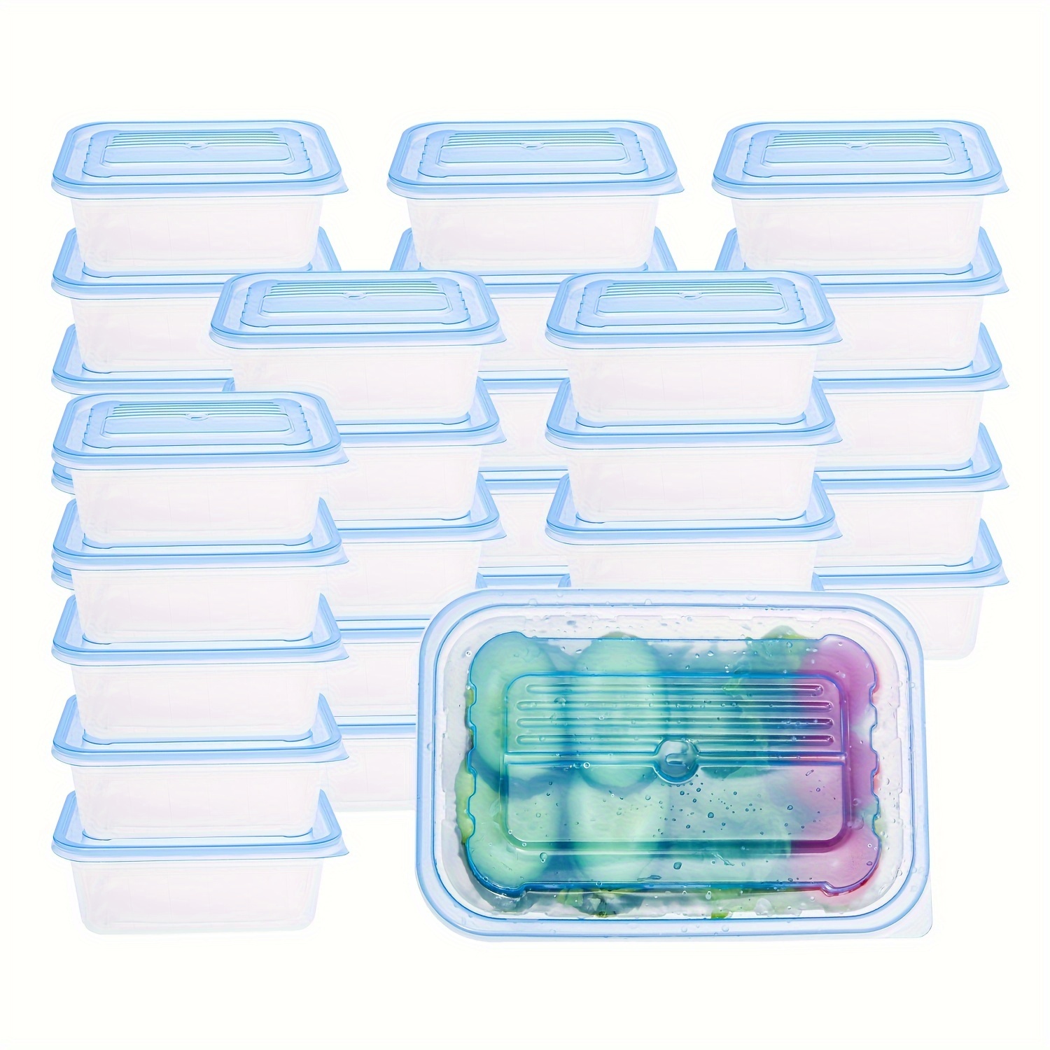 38oz Meal Prep Containers, Extra Large &Thick Food Storage Containers with  Lids, Reusable Plastic,Disposable Bento
