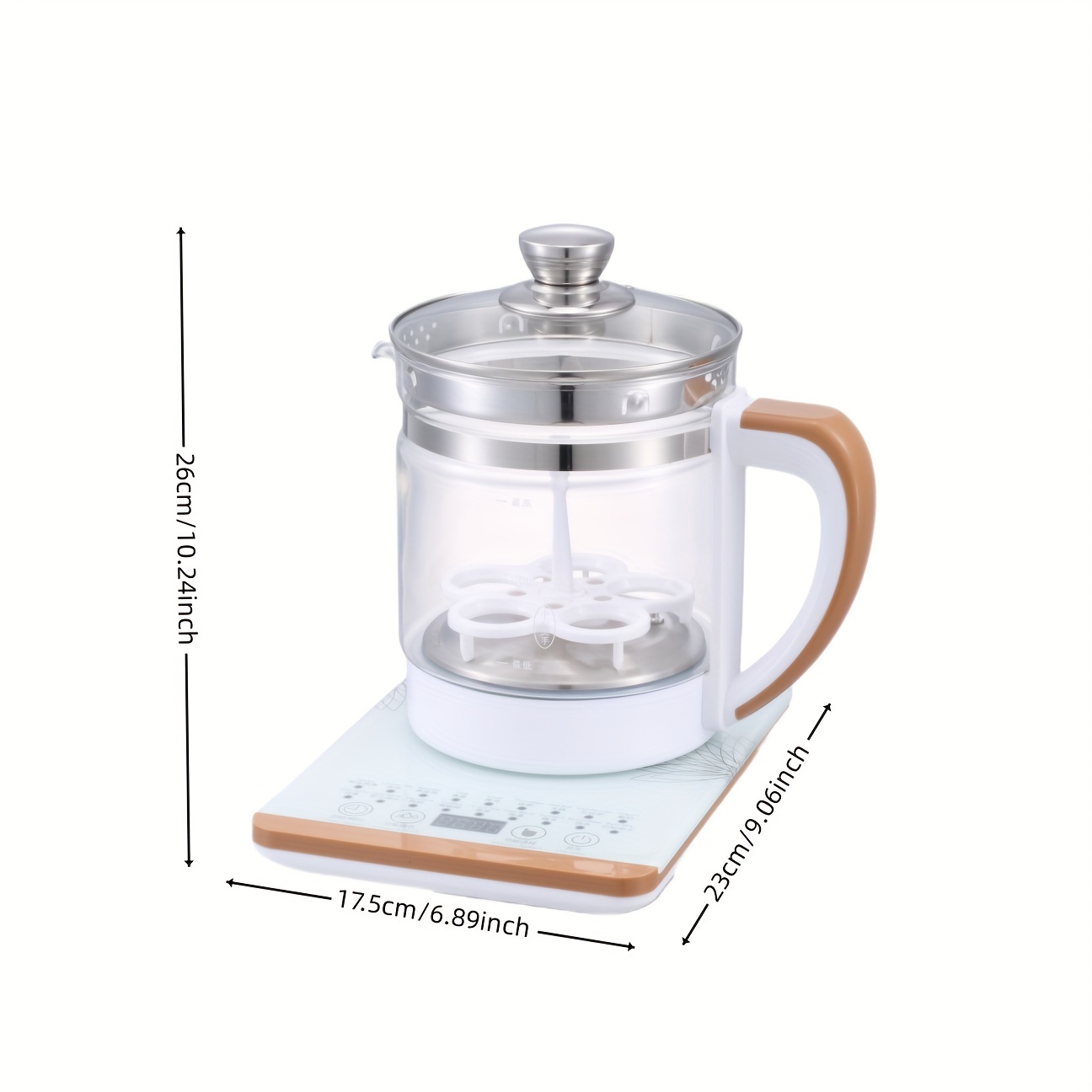 Multifunctional Electric Kettle - 1.1-2.5L Health Pot, Tea Maker, Decoction  Pot - Food-Grade Stainless Steel for Safe and Healthy Boiling