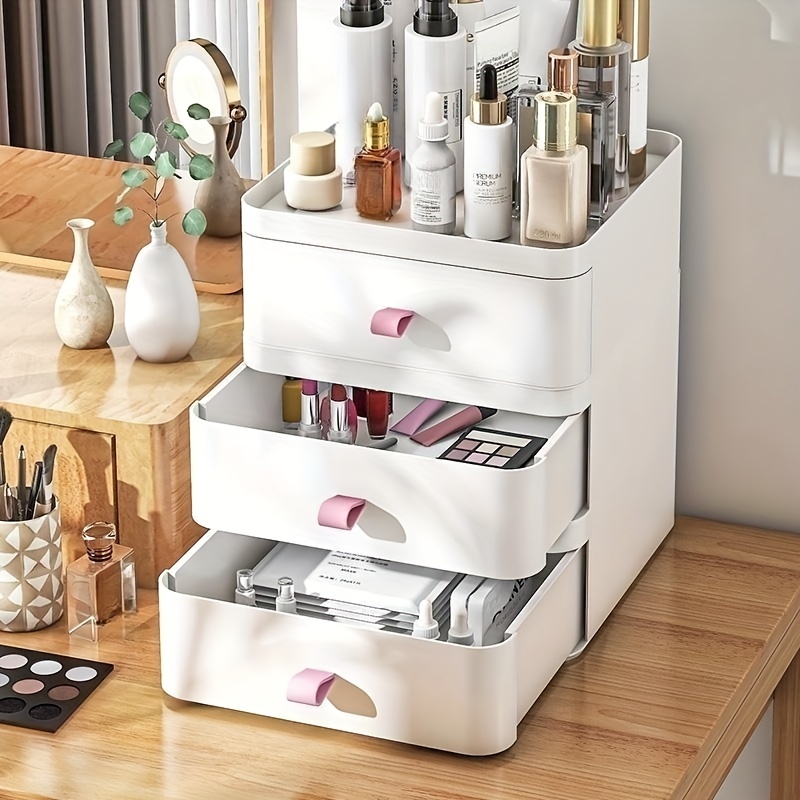 Mini Desktop Drawer Storage Boxes Plastic Sundries Case Jewelry Objects  Makeup Container Durable Holder Keys Bins Organizer