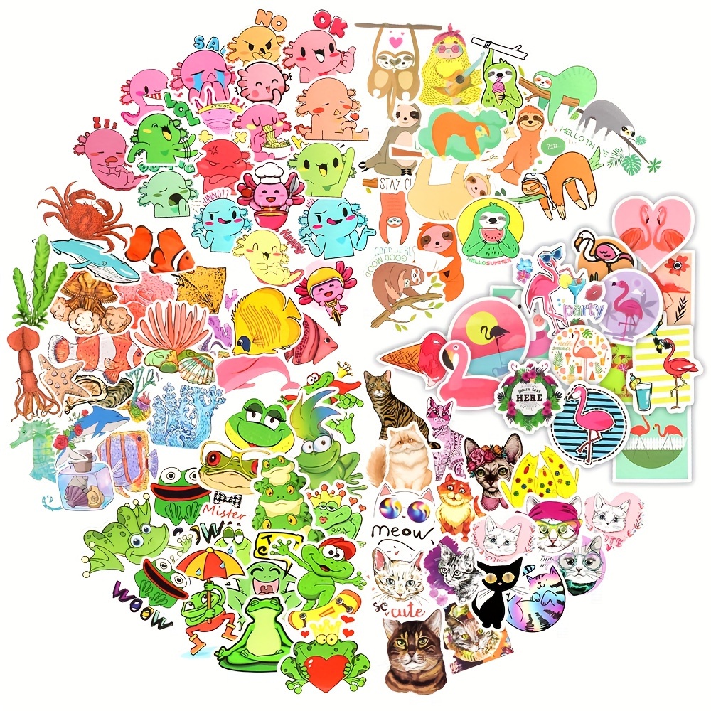 Cute Fashion Stickers Small Fresh Cartoon Aesthetic Stickers - Temu