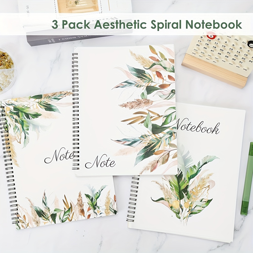 Aesthetic Spiral Notebook Journal For Women College Ruled - Temu