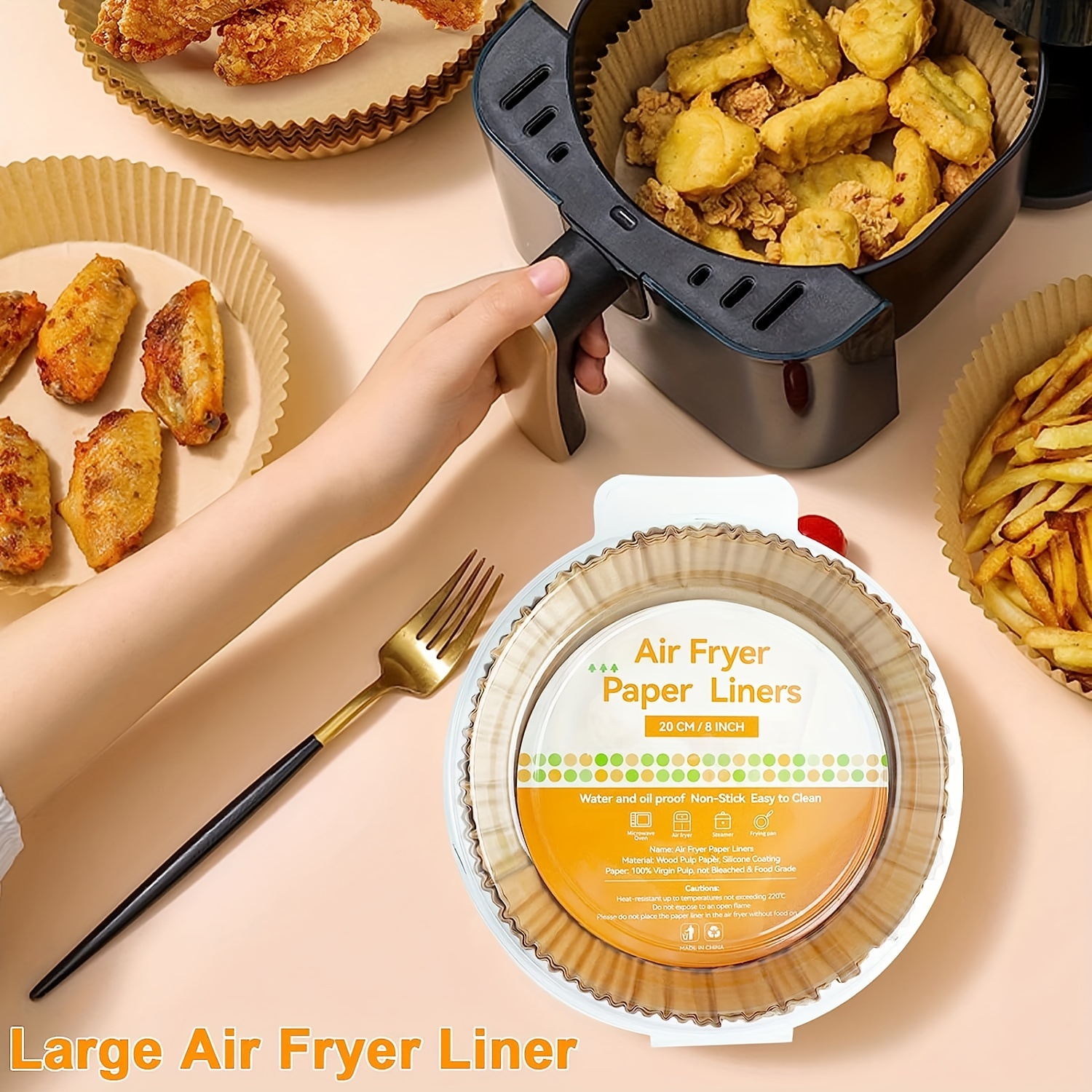 Disposable Air Fryer Liners, Paper Air Fryer Liner Pots, Paper Basket  Bowls, Baking Trays, Oven Accessories, Baking Tools, Kitchen Gadgets,  Kitchen Accessories - Temu Germany