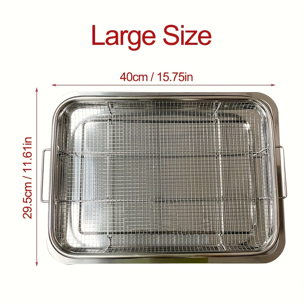 Stainless Steel Baking Sheet And Crisper Tray For Oven - Temu