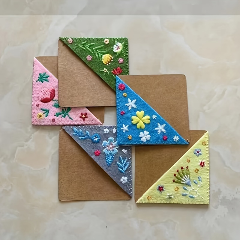 Personalized Handmade Embroidery Corner Bookmarks Cute - Temu