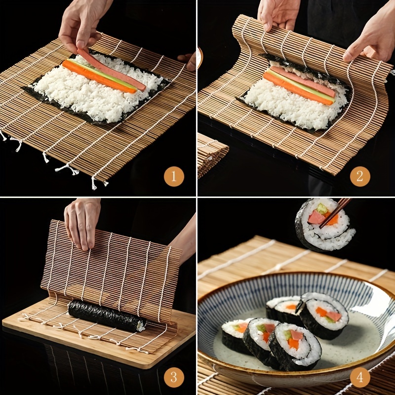 Sushi Making Kit - Home Cooking Gift Set for Kids and Adults - Silicone  Sushi Roller With Recipe Book - DIY Sushi Maker Mold
