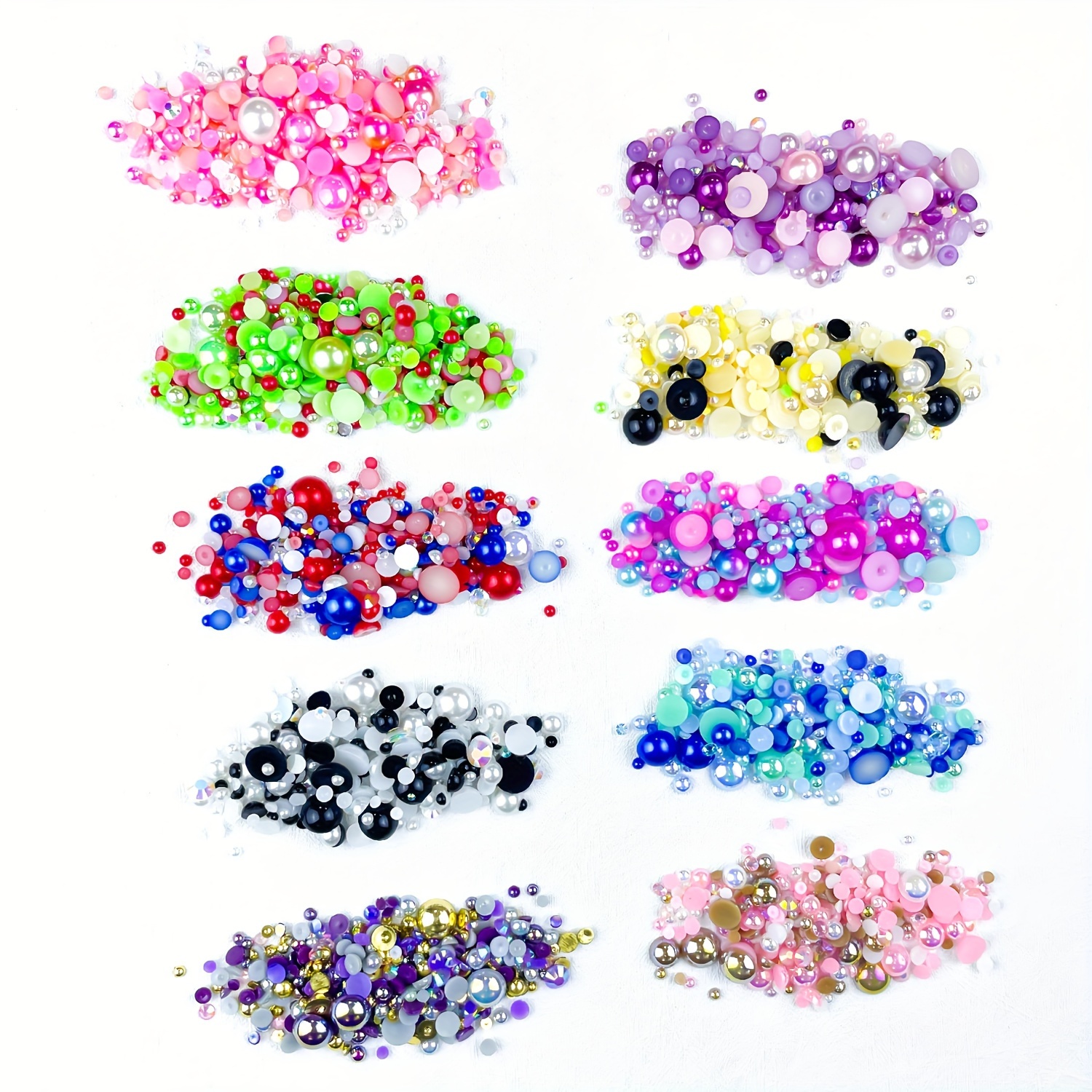 80g Flat Back Round Gems for Crafts