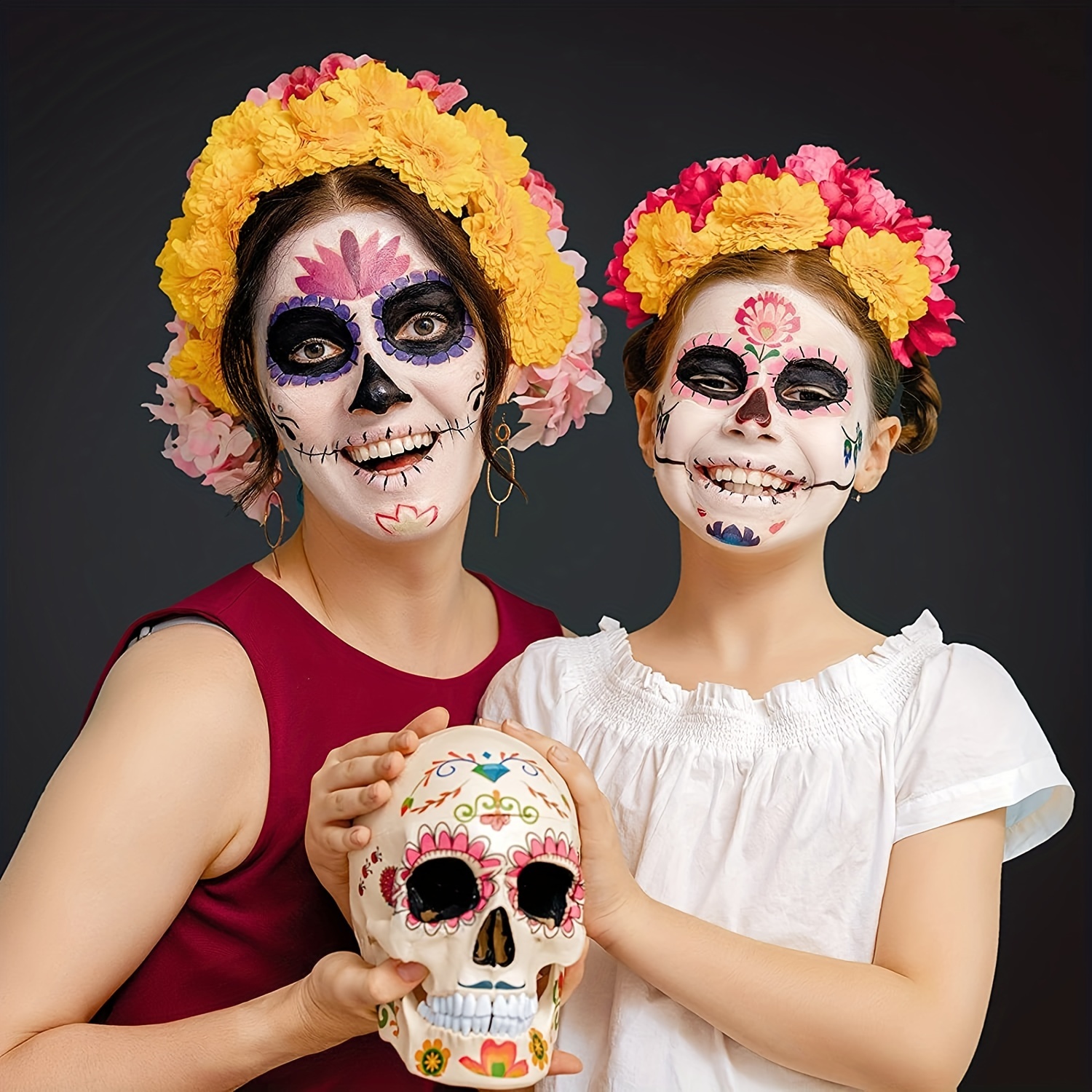 Sfx Maquillage Halloween Cosplay Visage Corps Peinture SFX Maquillage Noir  + Blanc Visage Peinture Effets Spéciaux Kit De Maquillage Dress Up Kits De  Peinture Visage Pour Adultes 