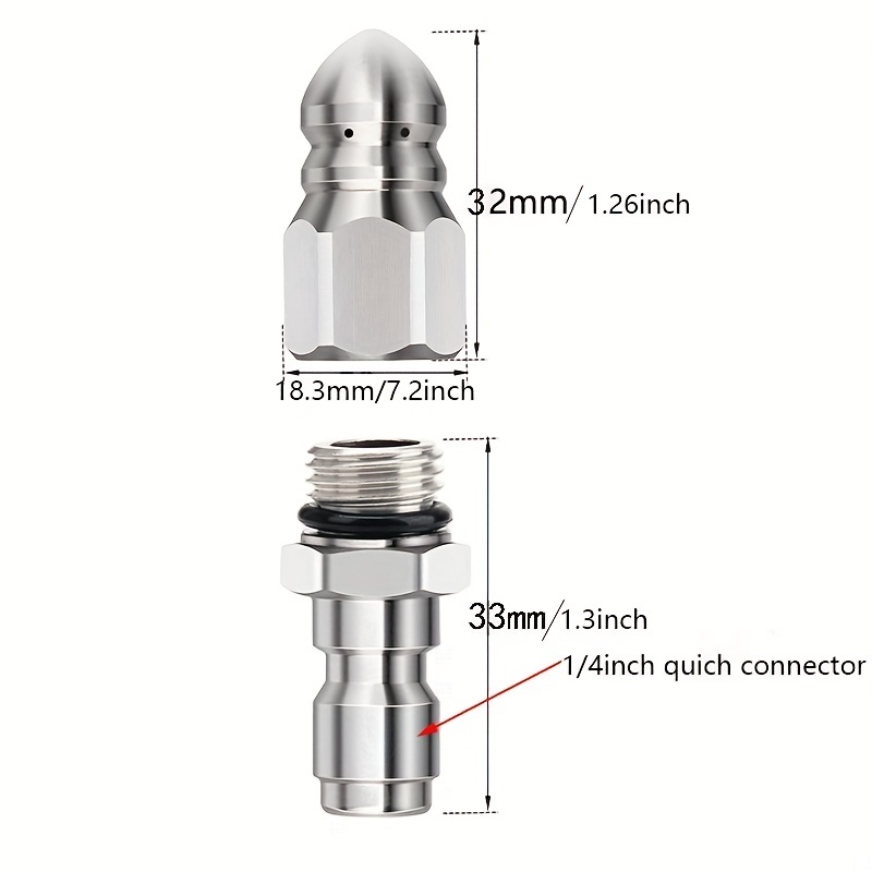 pression Nettoyage de tuyaux Buse spéciale canalisations Buse rotative de  nettoyage de canalisations 050 16mm mm